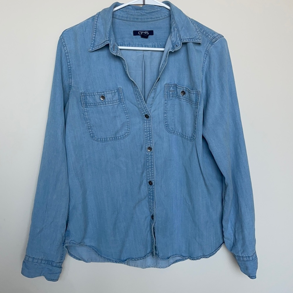 Chaps Chambray Button Down